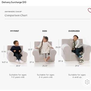Pottery Barn Kids Chair in Light Gray